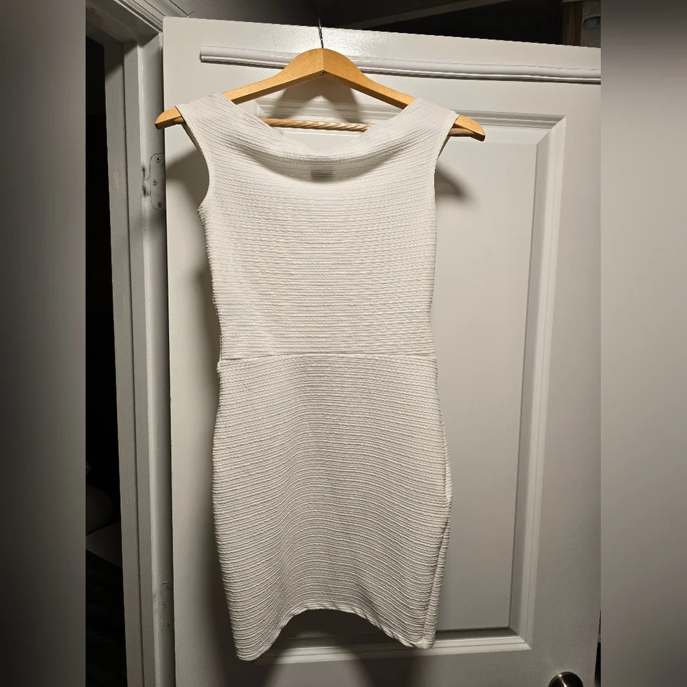 5 for $25 White, open-detail cocktail dress - Picture 2 of 4